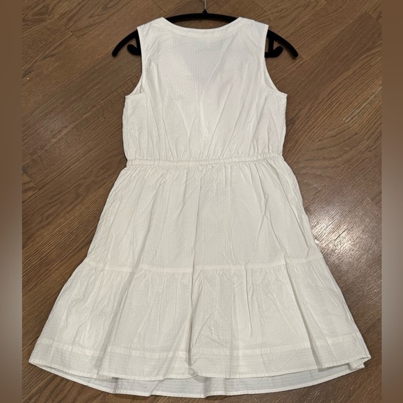 VINEYARD VINES Women Seersucker Harbor Dress Size XS White V Neck nautical - Picture 7 of 7